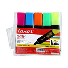 Deals, Discounts & Offers on Stationery - Luxor 886 N Highlighter - Assorted Colors - Set of 5