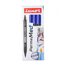 Deals, Discounts & Offers on Stationery - Luxor Perma Med Marker Pen , Blue ( Pack of 10 )