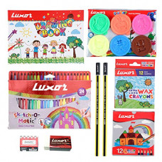 Deals, Discounts & Offers on Stationery - Luxor Play from home combo with Zipper Pouch
