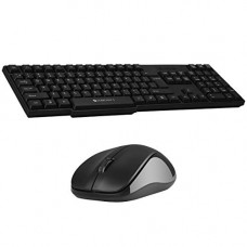 Deals, Discounts & Offers on  - (Renewed) Zebronics Zeb-Companion 107 Wireless Keyboard and Mouse Combo with Nano Receiver (Black)