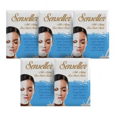 Deals, Discounts & Offers on Beauty Care - Senseller Anti Aging Face Sheet Mask Enriched with Grape Fruit Extract, Milk Protein, Vitamin E, Green Tea Leaf Extract (Pack of 5)