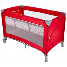 Deals, Discounts & Offers on Furniture - Amazon Brand - Solimo baby bedside Crib/Cot, Red