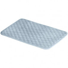 Deals, Discounts & Offers on  - AmazonBasics Polyester Rippled Memory Foam Bath Mat, Small, Blue - Pack of 2