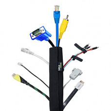 Deals, Discounts & Offers on  - Gizga Cable Organiser Manager, Gizga Essentials Cord Management System For Pc, Tv, Home Theater, Speaker, Hdmi & Cables -Flexible Neoprene Wrap (1 Piece - 19-Inch/ 48-Cms - Medium)