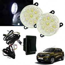 Deals, Discounts & Offers on  - Auto Pearl High Power 9 LED DRL Fog Lamp Assembly with Wiring Kit and Switch (Without Plastic Sash Cover)