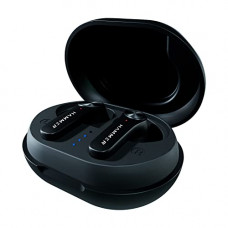 Deals, Discounts & Offers on Headphones - Hammer Airflow 2.0 TWS Earbuds with Bluetooth 5.0, Made in India, Type-C Charging, Smart Touch Control, IPX4 Rated SweatProof, Stereo Sound, Upto 12 Hours Playback, Passive Noise Cancellation (Black)
