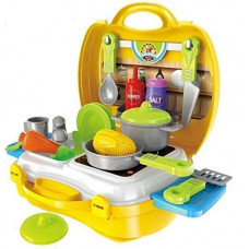 Deals, Discounts & Offers on  - Ethnic Forest Kitchen Play Set with Lights & Sound For Girls | Kitchen Set for Kids Girls Toys | Kids Toys for Girls Kitchen Cooking Toy Set with Briefcase