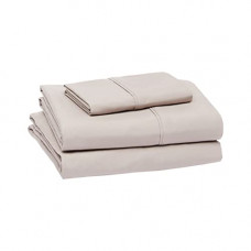 Deals, Discounts & Offers on  - AmazonBasics Microfiber Sheet Set - (Includes 1 bedsheet, 1 Fitted Sheet with Elastic, 1 Pillow Cover, Single, Beige Taupe, Solid)