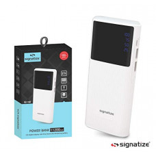 Deals, Discounts & Offers on Power Banks - Signatize 11200mAh Portable Digital Power Bank with LED Torch, Dual USB Output Charger