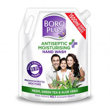 Deals, Discounts & Offers on Beauty Care - BoroPlus Antiseptic + Moisturising Hand Wash - Neem, Green Tea & Aloe Vera Refill Pouch with Spout (1500 ml)