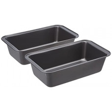 Deals, Discounts & Offers on  - AmazonBasics Nonstick Carbon Steel Baking Bread Pan, 9.5 x 5 Inch, Set of 2