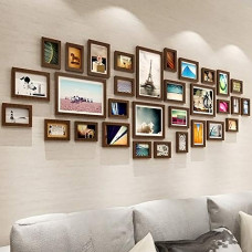 Deals, Discounts & Offers on  - ArtzFolio Wall Photo Frame D121 Dark Brown Set of 31 Units | 4x6-18 Unit | 5x7-9 Unit | 6x6-2 Unit | 8x10-2 Unit