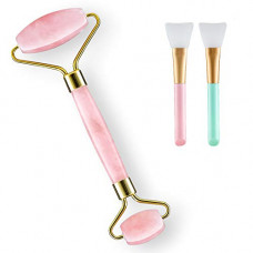 Deals, Discounts & Offers on Beauty Care - Rosejoice Natural Jade Facial Roller Anti Aging Therapy | Clears Toxins & Reduces Puffiness | Customize Your Jade Face Roller (Design May Vary)