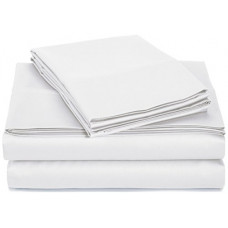 Deals, Discounts & Offers on  - AmazonBasics 400 Thread Count Solid Cotton Sheet Set - Bedsheet, Fitted Sheet with Elastic, 2 Pillow Covers
