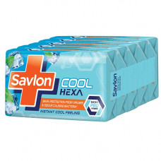 Deals, Discounts & Offers on Beauty Care - Savlon Cool Hexa Bathing Soap Bar with Instant Cool Feeling , Pack of 5 - 125g each
