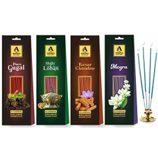 Deals, Discounts & Offers on  - The Aroma Factory Wood Incense Sticks (6 cm x 8 cm x 26 cm, Pack of 4 x 30)