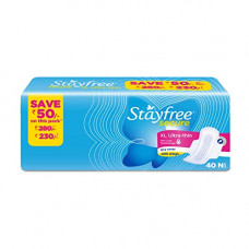 Deals, Discounts & Offers on Health & Personal Care - Stayfree Secure XL Ultra Thin Sanitary Napkins (40 Count)