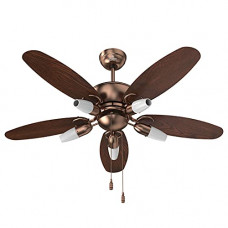 Deals, Discounts & Offers on  - Polycab Superia Lite 1200MM Antique Finish Super Premium Anti-Rust Ceiling Fan with Built-in 6 Colour LED Light (Antique Copper Rosewood)