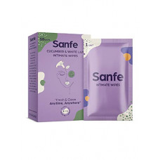 Deals, Discounts & Offers on Health & Personal Care - Sanfe Natural Intimate Wipes, 3 in 1 - No Odour, No Itching, No Irritation - Cucumber & White Lily (Pack Of 1)