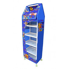 Deals, Discounts & Offers on Furniture - FLIPZON Printed 6 Layer (Dogy) Toy Box/Wardrobe (Make in India),Plastic, Blue