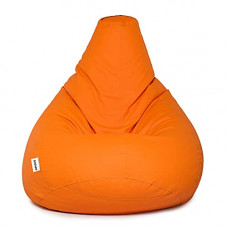 Deals, Discounts & Offers on Furniture - Amazon Brand - Solimo XXL Bean Bag Cover (Orange)