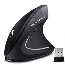 Deals, Discounts & Offers on  - Microware 2.4g USB Wireless Vertical Mouse Rechargeable Ergonomic Optical Computer Mouse
