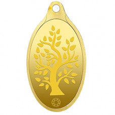 Deals, Discounts & Offers on Women - [For SBI Credit Card] Muthoot Gold Bullion Corporation Metal 24k (999.9) Yellow Gold Bodhi Tree Pendant 2 Gm