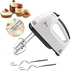 Deals, Discounts & Offers on  - Jiya Enterprise 60W Stainless Steel Electric Hand Mixer Attachments with Free Free Spatula and Oil Brush (White)