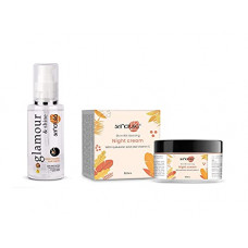 Deals, Discounts & Offers on Beauty Care - Skinatura Glamour & Shine Hair Serum with Infused Walnut Oil (100 ml) + Skin Whitening Night Cream with Hyaluronic Acid and Vitamin-C 50Gm Combo Pack