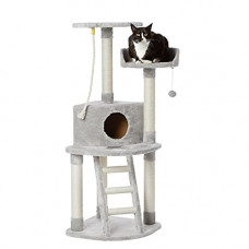Deals, Discounts & Offers on  - AmazonBasics Cat Tree with Platform, Grey ,1 Piece,X-Large