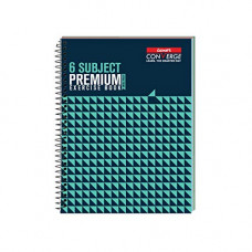 Deals, Discounts & Offers on Stationery - Luxor 6 Subject Spiral Premium Exercise Notebook, Single Ruled - (18cm x 24cm), 300 Pages