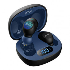 Deals, Discounts & Offers on Headphones - pTron Bassbuds Pro (New) in-Ear True Wireless Bluetooth 5.1 Headphones (Black & Blue)