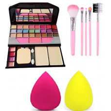 Deals, Discounts & Offers on Beauty Care - TYA Makeup Kit + 5 Pcs Makeup Brush + 2 Pc Blender Puff Combo