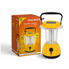 Deals, Discounts & Offers on  - Halonix Glow Light Mini 36 LED Rechargeable Solar Emergency Light (Pack of 1,Yellow), Small