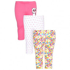 Deals, Discounts & Offers on  - [Size 3- 6M] LIFE by Shoppers Stop Girls Floral Print Solid and Dot Pattern Pyjamas-Pack of 3 Pajama Set