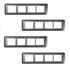 Deals, Discounts & Offers on  - Havells ORO 8 Module Vertical Cover Plate (Magnesium Grey, Pack of 4)