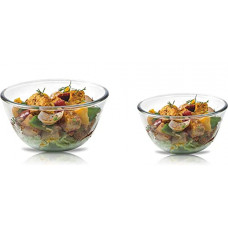 Deals, Discounts & Offers on  - Signoraware Mixing Bowl, 500ml/1000ml, Set of 2, Transparent,Solid,Glass