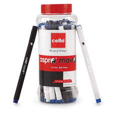 Deals, Discounts & Offers on Stationery - Cello Aspro Mavro Ball Pen (25 Pens Jar - Blue)
