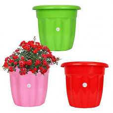 Deals, Discounts & Offers on Gardening Tools - Kraft Seeds Planter Bold Victoria Mini Nursery Pots Round Solid Look and Feel (Pack of 3)