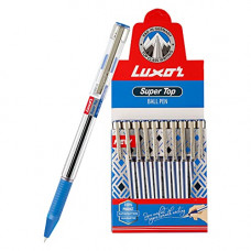 Deals, Discounts & Offers on Stationery - Luxor Super Top Ball Pen Blue (10's Box)