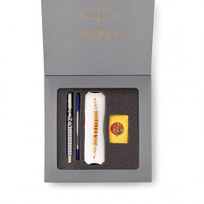 Deals, Discounts & Offers on Stationery - Parker Raksha Bandhan Special Edition 1 Vector Roller Ball Pen with Chrome Trim With Rakhi and Roli