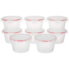 Deals, Discounts & Offers on  - Amazon Brand - Solimo Plastic Kitchen Storage Container Set, 750ml, 8-Pieces, Transparent