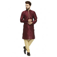 Deals, Discounts & Offers on Men - Ben Martin Men's Silk Blend Kurta Pyjama (BM-DKPA)