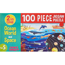 Deals, Discounts & Offers on  - Amazon Brand - Jam & Honey Ocean World and Space Puzzle (100 Pieces)
