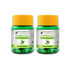 Deals, Discounts & Offers on  - DR. VAIDYA'S new age ayurveda Herbiacid Capsules Ayurvedic Medicine For Acidity and Gas (30 Capsules) - Pack of 2