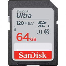 Deals, Discounts & Offers on Accessories - SanDisk Ultra SDXC UHS-I Card 64GB 120MB/s R, for DSLR Cameras,