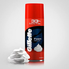 Deals, Discounts & Offers on Health & Personal Care - Gillette Classic Regular Pre Shave Foam, 418g with 33% Extra Free