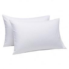 Deals, Discounts & Offers on  - AmazonBasics 50TC Microfiber Pillow Covers (Grey Crosshatch, Standard Size, 20 x 30 inches) - Pack of 2