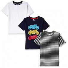 Deals, Discounts & Offers on  - [Size 2- 4Y] Cloth Theory Boy's Regular Fit T-Shirts (Pack of 3)