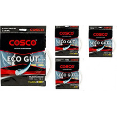 Deals, Discounts & Offers on  - COSCO Eco Gut Badminton String (Pack of 4) 0.7 Badminton String - 10 m (White)